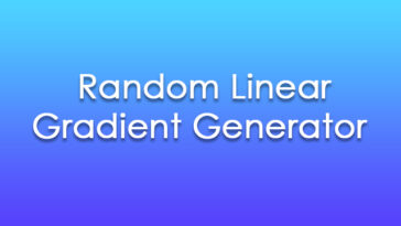 Random Linear Gradient Generator Online